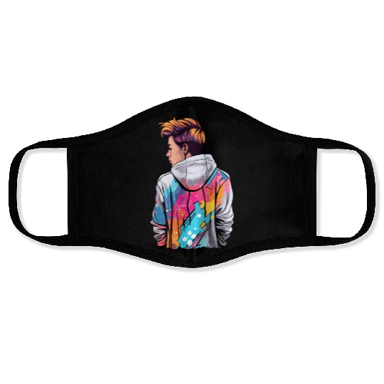 hooded boy Face Masks