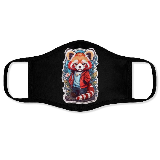 Red Panda Kawaii Face Masks