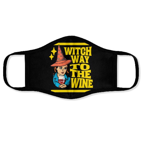 Witch Way To The Wine Face Masks