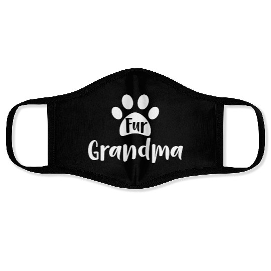 Funny Fur Grandma Dog Cat Pet Lover Grandmother Face Masks