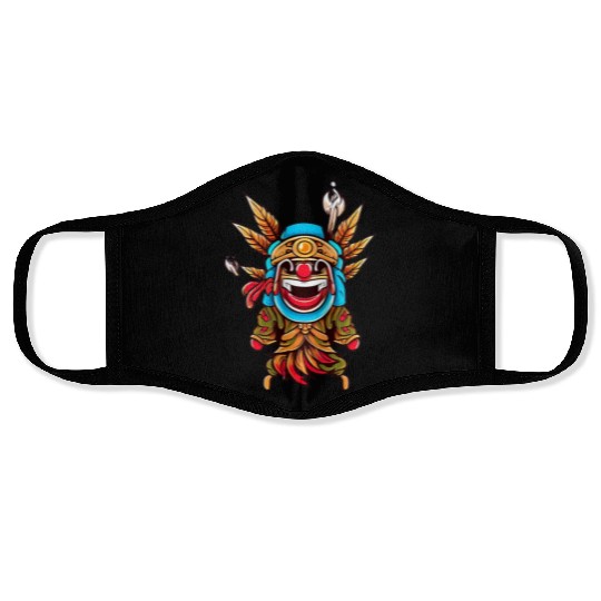 Indigenous Elegance from Afar Face Masks