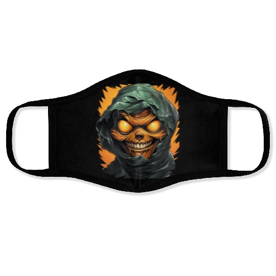 Halloween Spooky Cartoon Mummy Face Masks
