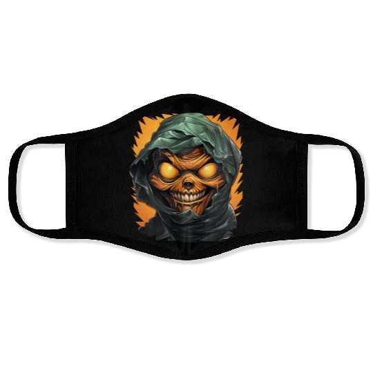 Halloween Spooky Cartoon Mummy Face Masks