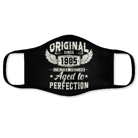 1985 Vintage Birthday Gift Face Masks
