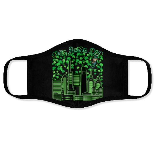 Saint Patrick's Day Philadelphia Pennsylvania Face Masks