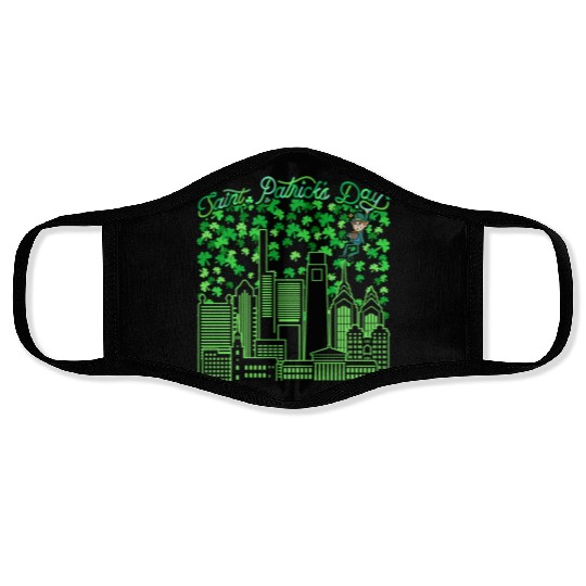 Saint Patrick's Day Philadelphia Pennsylvania Face Masks