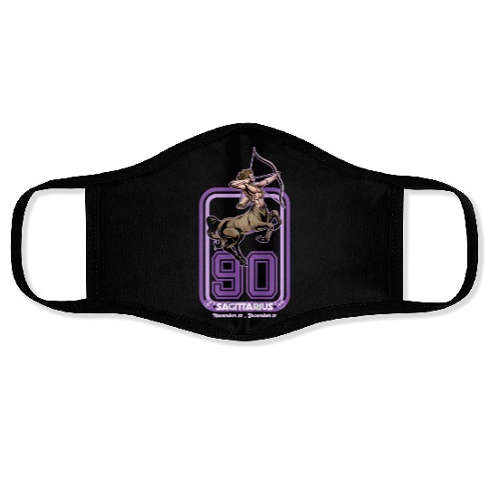 Sagittarius Born in 1990 Zodiac star sign horoscop Face Masks