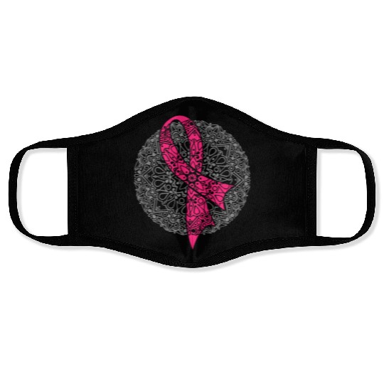 Breast Cancer Mandala Face Masks