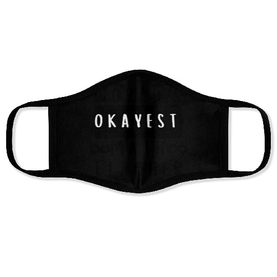 gift for teacher, worlds okayest math teacher Face Masks