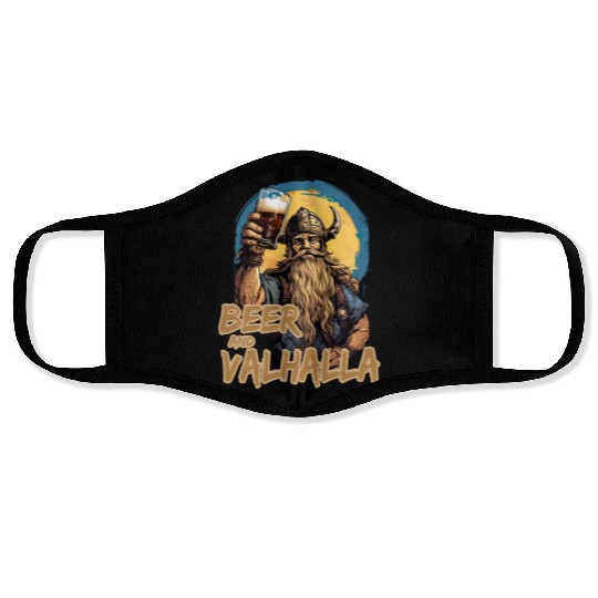 Viking World Tour Vikings Valhalla Odin for a Men Face Masks