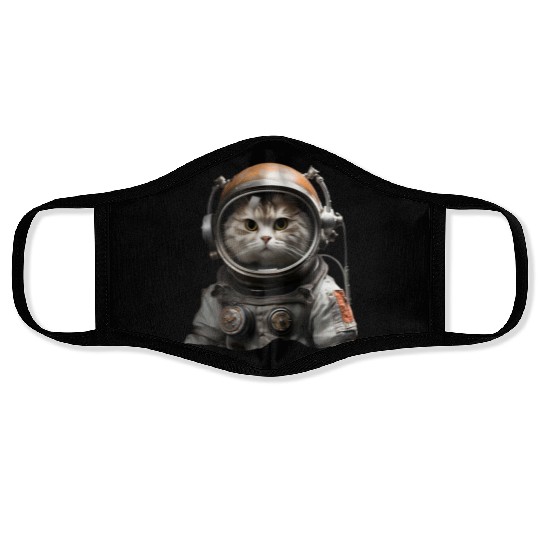 Space Feline: Cat Astronaut Adventure Face Masks