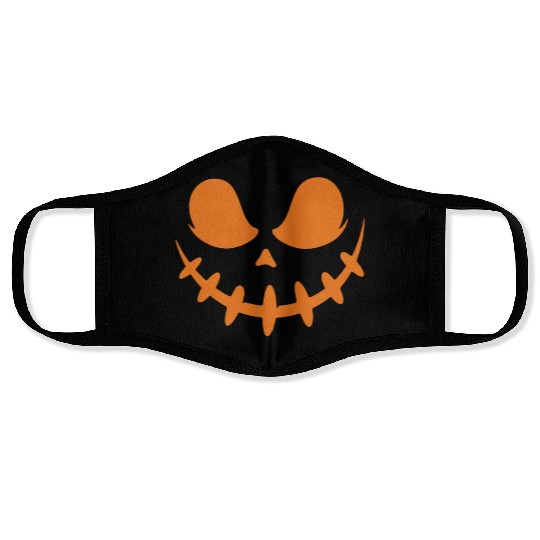 Jack O Lantern Scary Carved Pumpkin Face Halloween Face Masks