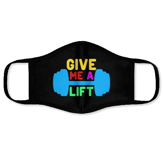 Bodybuilders Saying Fitness Gym Face Masks