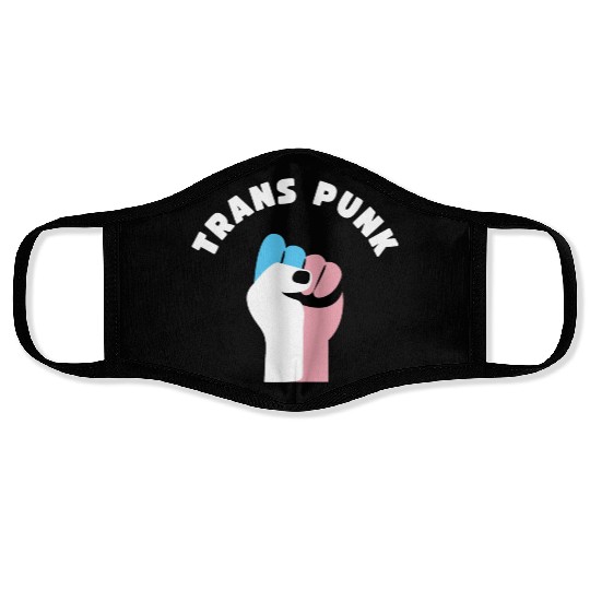 Trans Punk Transgender Pride Face Masks