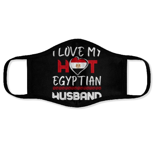 Funny Egyptian Husband Egypt Proud Wife Face Masks