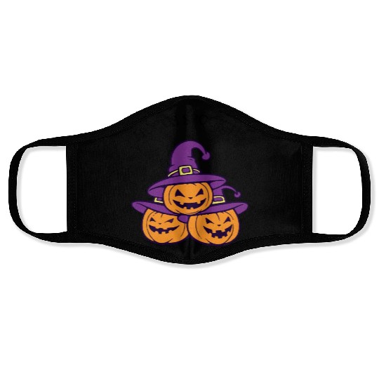 Hocus Spook-us: Witch Pocus Pumpkins Light Face Masks