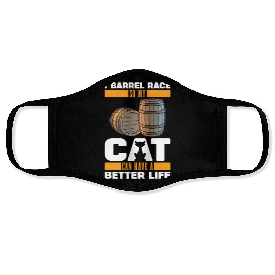 Horse Barrel Racing Cat Face Masks