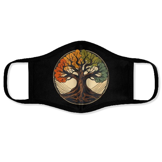 Tree / Wood / Forst / Tree of Life / Leaves Face Masks