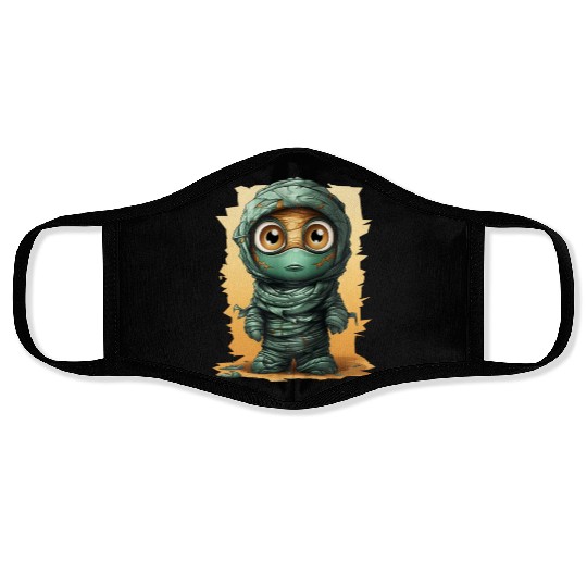 Halloween Spooky Cartoon Mummy Face Masks