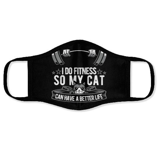 Fitness Workout Gym Cat Face Masks