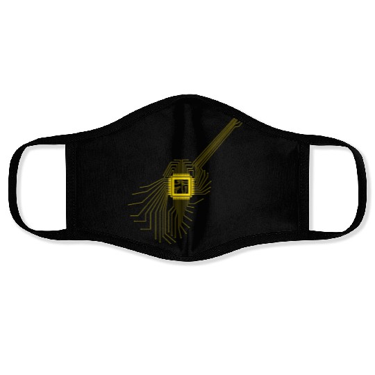 Guitar Music Computer Guitarist Face Masks