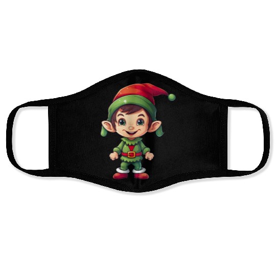 Cool Jolly Stylish Christmas Elf Face Masks