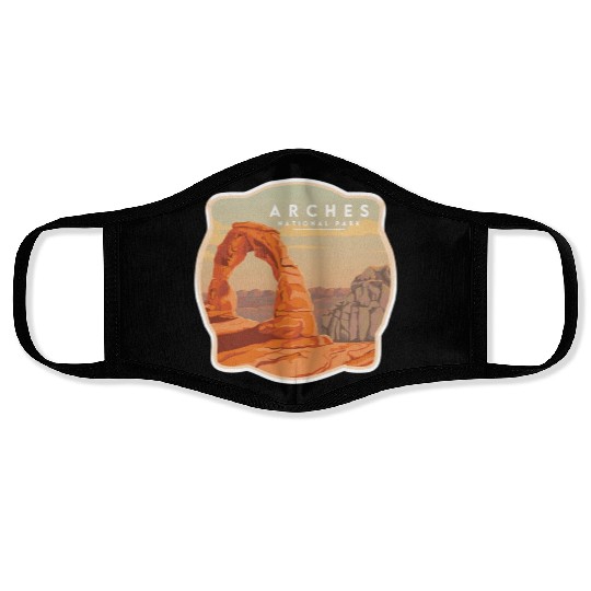 Arches National Park Stickers Face Masks