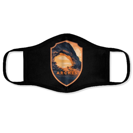 Arches National Park Stickers Face Masks