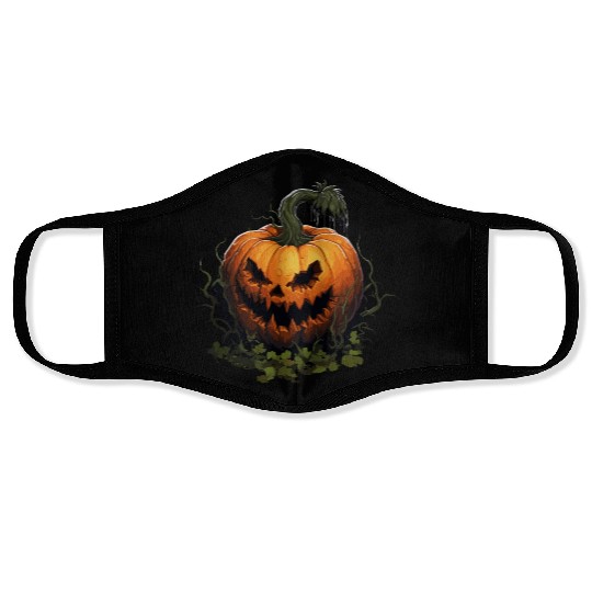 Halloween - Jack-O-Lantern Face Masks