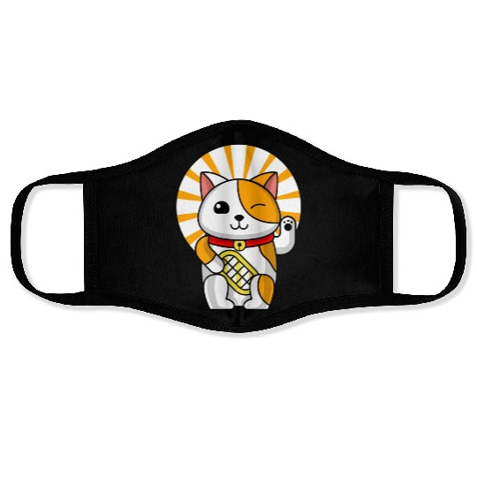 Blinking Cat Funny Cat Lover Face Masks