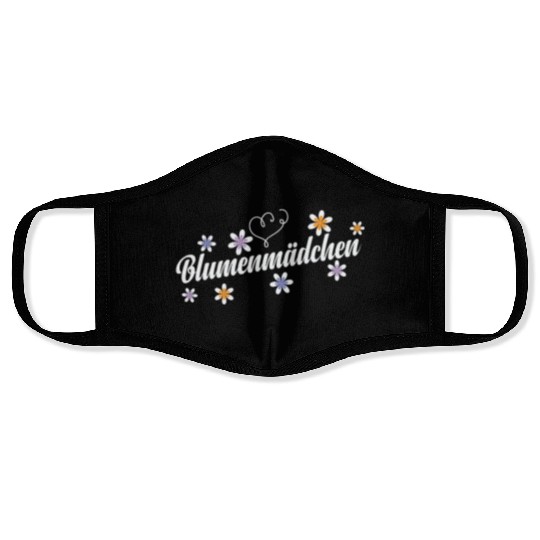 Flower Girl scatter Basket Wedding Flowers Face Masks