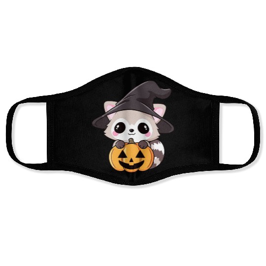 Cute Halloween raccoon Face Masks
