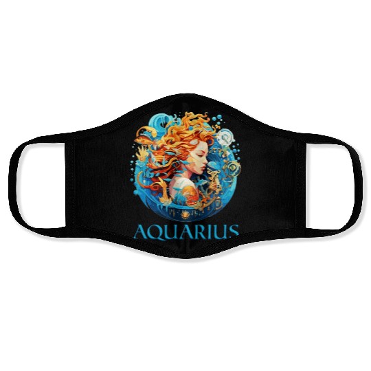 Embrace Your Aquarius Identity: Aquarius Pride Face Masks