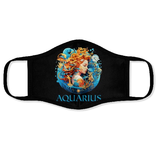 Embrace Your Aquarius Identity: Aquarius Pride Face Masks