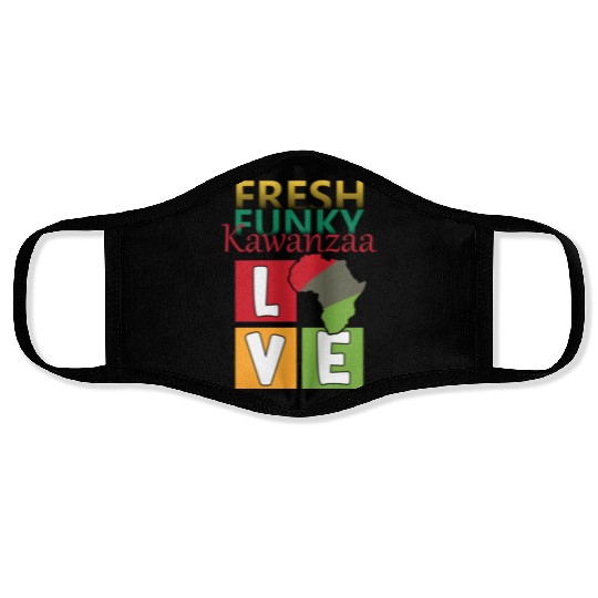 Kwanzaa Celebration with a Fresh Funky Twist Face Masks