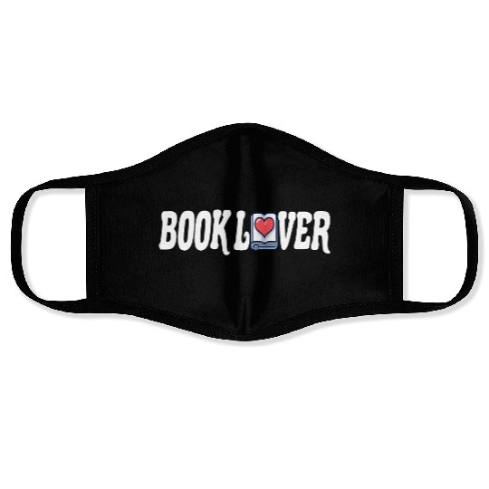 Bookworm Reading Literature Page-turner Book Lover Face Masks