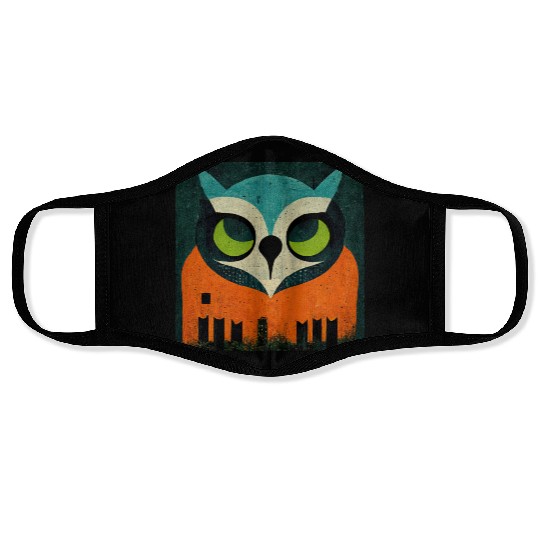 Mod Owl: Teal-Headed Owl Face Masks