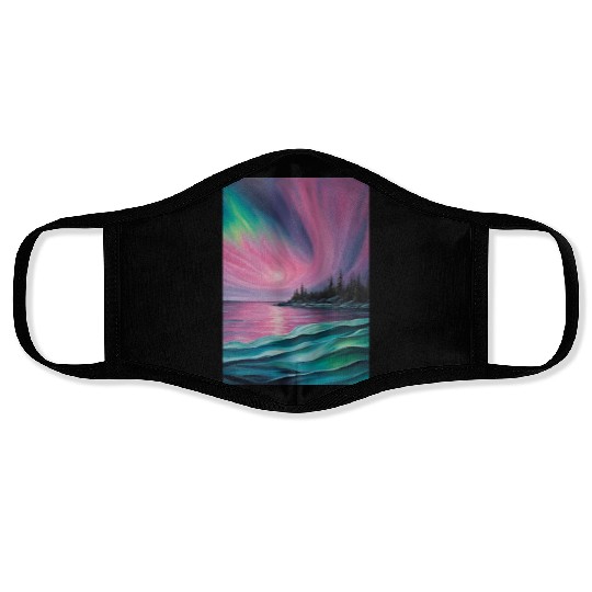 Northern lights Face Masks