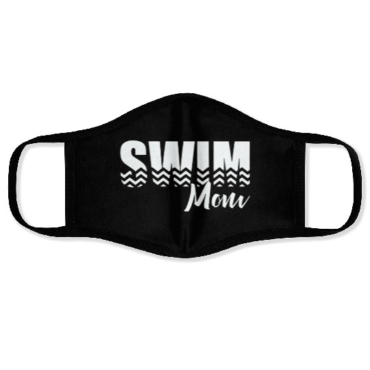 Funny Swim Mom Face Masks