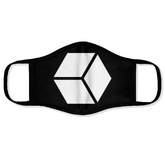 White Hexagon Shape Face Masks