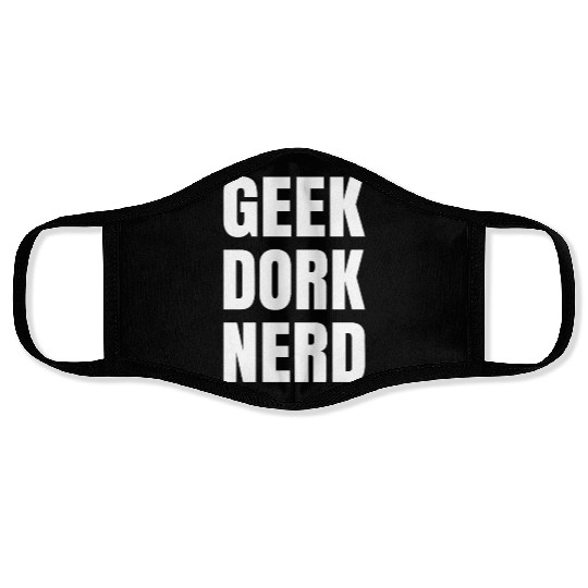 Geek Dork Nerd Face Masks
