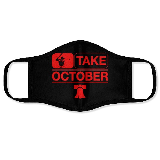 Philadelphia Take October Philly Vintage Face Masks
