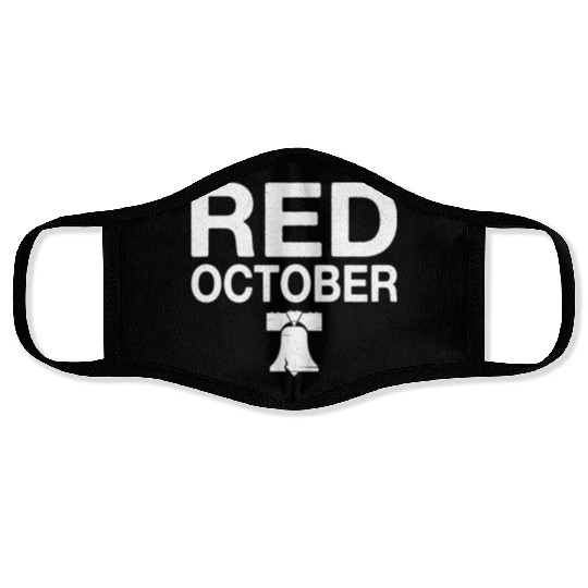 Philly Red October Philadelphia Face Masks