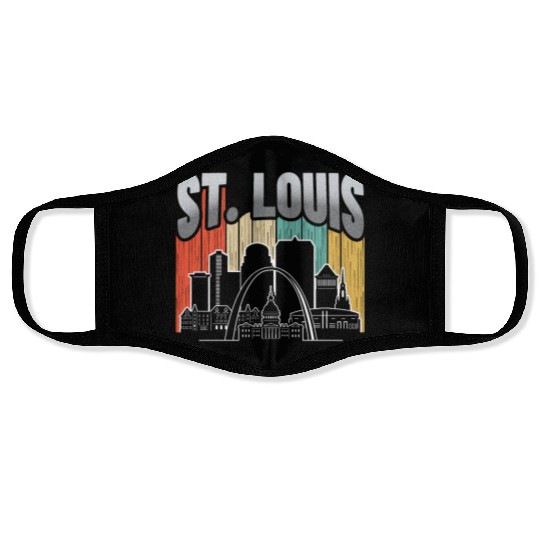 St. Louis Missouri Vintage Face Masks