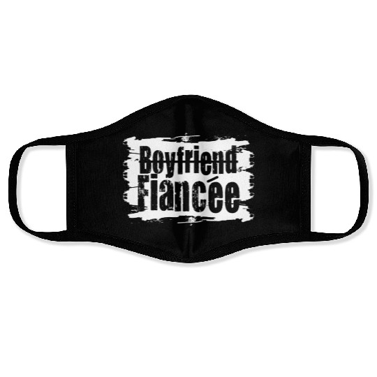 Couple Engagement Engaged Men Funny Fiancee Face Masks