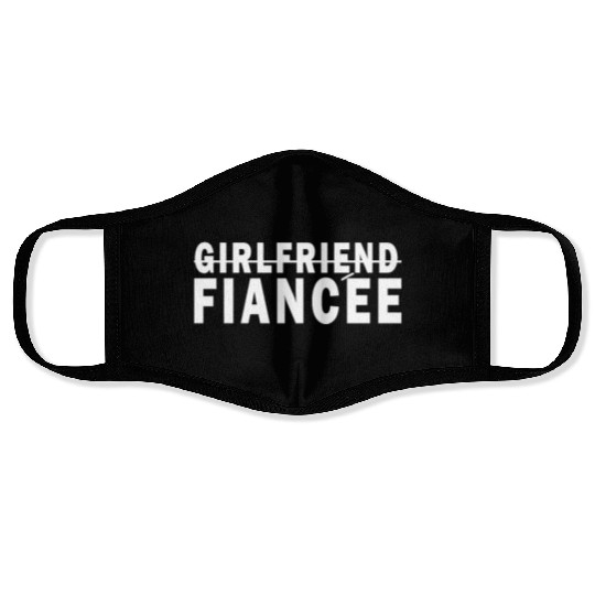 Girlfriend Fiancee Couple Engagement Engaged Face Masks