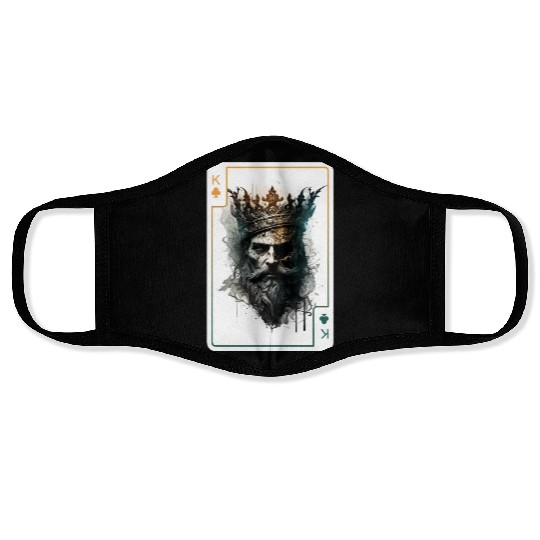 King Spades Halloween Creepy Gothic Poker Face Masks