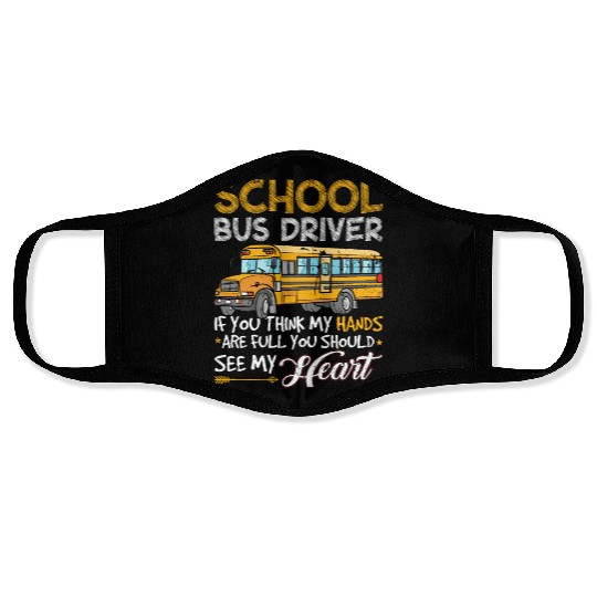 Student Delivery Specialist School Bus Driver Face Masks