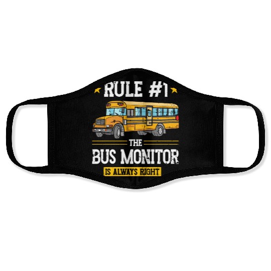 School Bus Aide Back To School Bus Monitor Face Masks