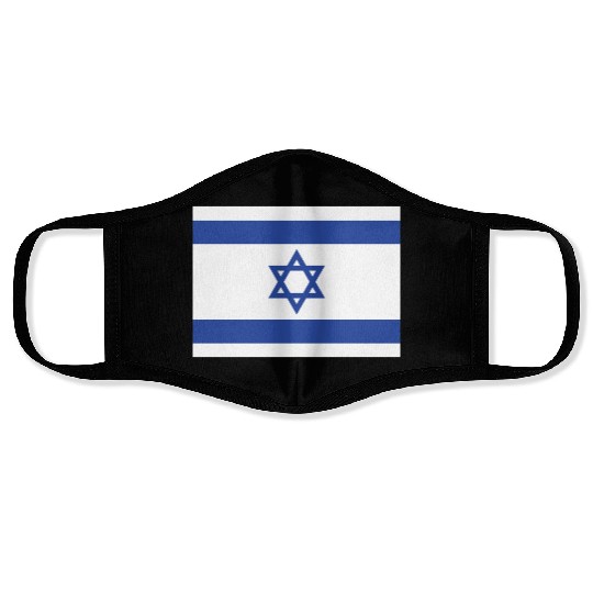 Israeli Flag with Star of David Design Face Masks